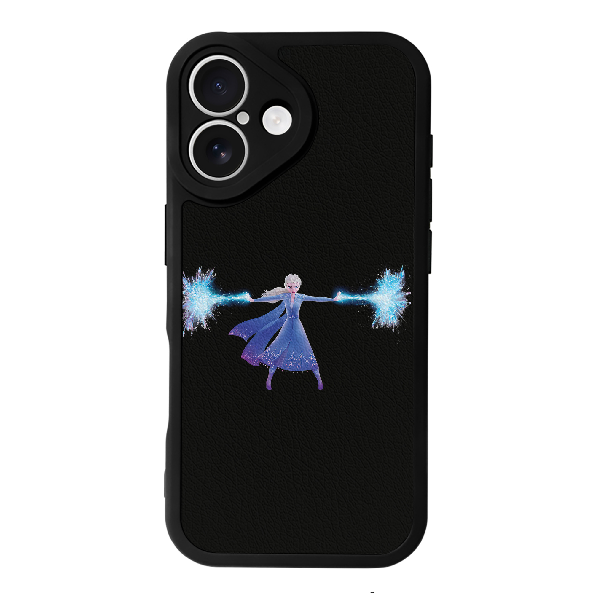 （画像用） アナと雪の女王 アンナ エルサ Frozen Anna Elsa 【iPhone 16シリーズ対応】シリコンスマホケース（レザー調） 材質：シリコン